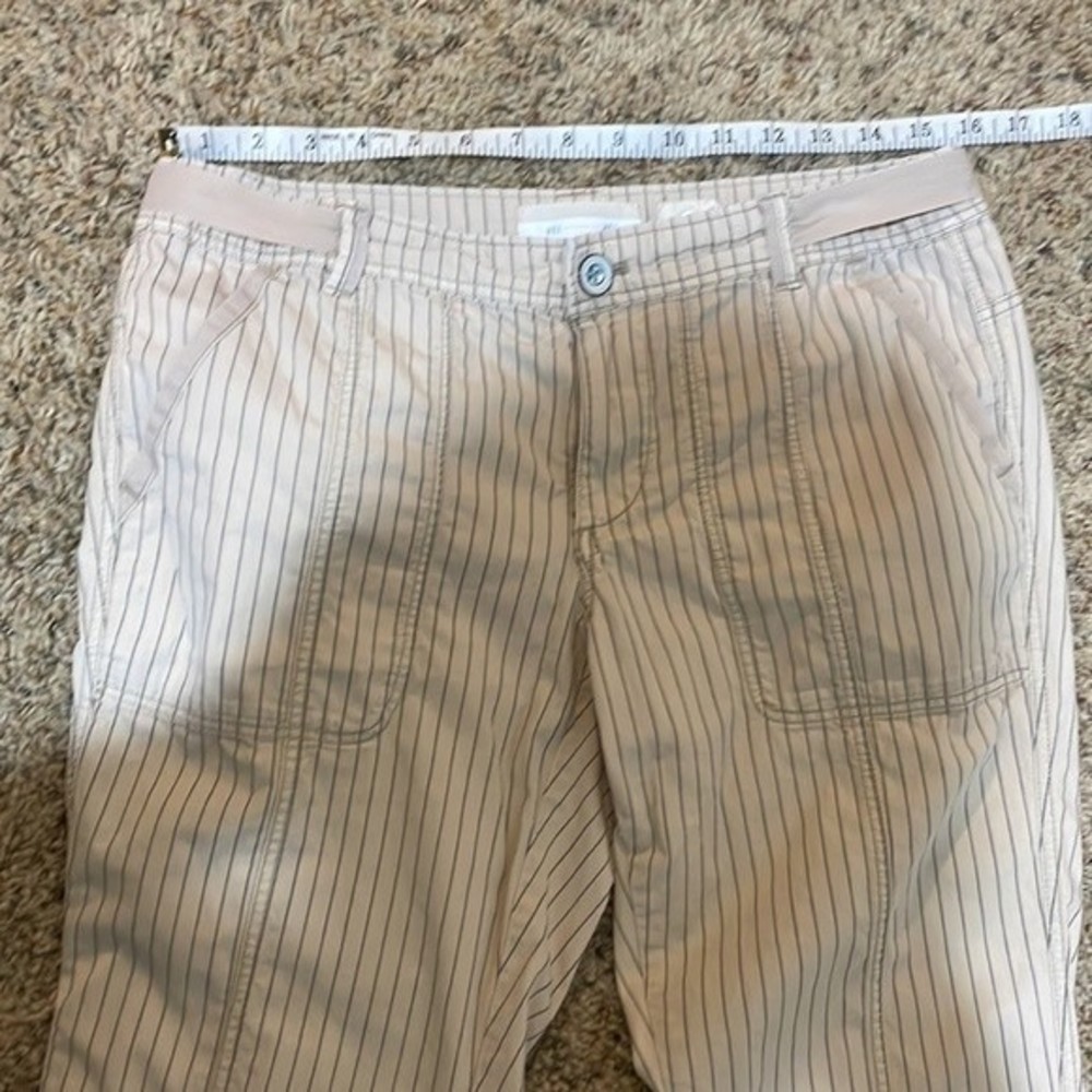 SOLD - Anthropologie Hei Hei Beachwalk Utility Stripe Neutral Pants Size 28 - Picture 11 of 13